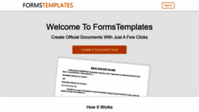 What Formstemplates.com website looked like in 2020 (3 years ago)