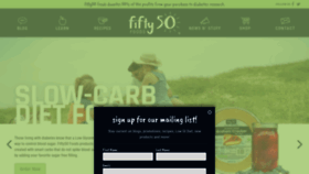 What Fifty50foods.com website looked like in 2020 (3 years ago)