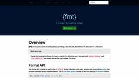 What Fmt.dev website looked like in 2020 (3 years ago)
