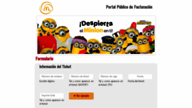 What Facturacionmcdonalds.com.mx website looked like in 2020 (3 years ago)