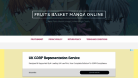 What Fruitsbasketmangaonline.com website looked like in 2020 (3 years ago)