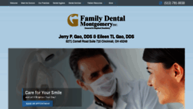 What Familydentalmontgomery.com website looked like in 2020 (3 years ago)