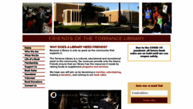 What Friendsofthetorrancelibrary.org website looked like in 2020 (4 years ago)