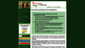 What Friendshipwithcambodia.org website looked like in 2020 (3 years ago)
