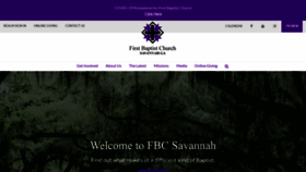 What Fbc-sav.org website looked like in 2020 (3 years ago)