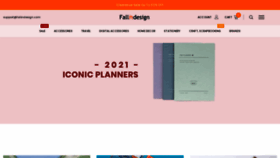 What Fallindesign.com website looked like in 2020 (3 years ago)