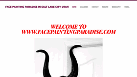 What Facepaintingparadise.com website looked like in 2020 (3 years ago)