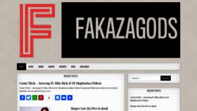 What Fakazagods.com website looked like in 2020 (3 years ago)