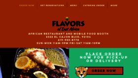 What Flavorsofeastafrica.com website looked like in 2020 (3 years ago)