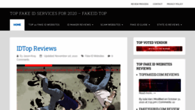What Fakeid.top website looked like in 2020 (5 years ago)