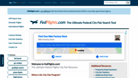 What Fedflights.com website looked like in 2020 (3 years ago)
