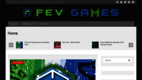 What Fevgames.net website looked like in 2020 (3 years ago)