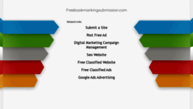 What Freebookmarkingsubmission.com website looked like in 2020 (3 years ago)