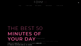 What Form50fitness.com website looked like in 2020 (3 years ago)