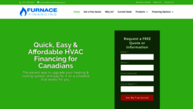 What Furnacefinancing.ca website looked like in 2020 (3 years ago)