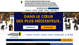 What Fondationnotredame.fr website looked like in 2020 (3 years ago)