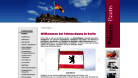What Fahnen-baans.de website looked like in 2020 (3 years ago)