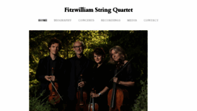 What Fitzwilliamquartet.com website looked like in 2020 (3 years ago)