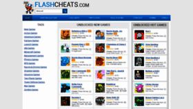 What Flashcheats.com website looked like in 2020 (3 years ago)