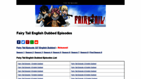 What Fairytailepisodesenglish.com website looked like in 2020 (3 years ago)