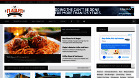 What Flaglerrestaurants.com website looked like in 2020 (3 years ago)
