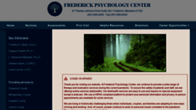 What Frederickpsychologycenter.com website looked like in 2020 (3 years ago)