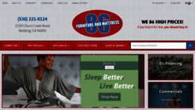 What Furnitureandmattress86.com website looked like in 2020 (4 years ago)