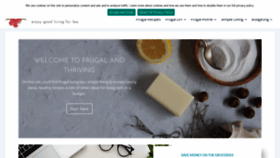 What Frugalandthriving.com.au website looked like in 2020 (3 years ago)