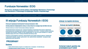 What Funduszenorweskie.pl website looked like in 2020 (3 years ago)