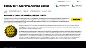 What Familyallergycare.com website looked like in 2020 (3 years ago)