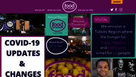 What Feedtoledo.org website looked like in 2020 (3 years ago)