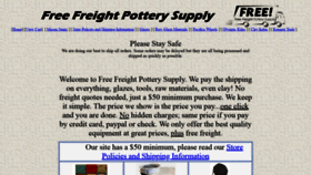 What Freefreightpotterysupply.com website looked like in 2020 (3 years ago)