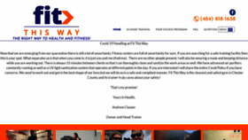 What Fitthisway.com website looked like in 2020 (3 years ago)