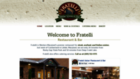 What Fratellis.co website looked like in 2020 (3 years ago)