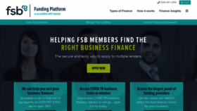 What Fsbfundingplatform.co.uk website looked like in 2020 (3 years ago)