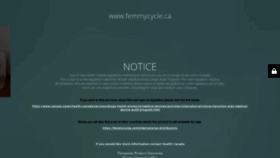 What Femmycycle.ca website looked like in 2020 (3 years ago)