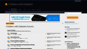 What Forums.childrenwithdiabetes.com website looked like in 2020 (3 years ago)