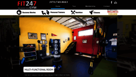 What Fit247gym.com website looked like in 2020 (3 years ago)