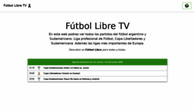 What Futbollibre.online website looked like in 2020 (3 years ago)