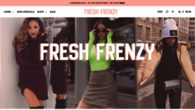 What Freshfrenzy.co website looked like in 2020 (3 years ago)