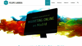 What Felipelarrea.com website looked like in 2020 (3 years ago)