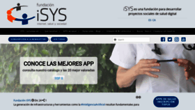 What Fundacionisys.org website looked like in 2020 (3 years ago)