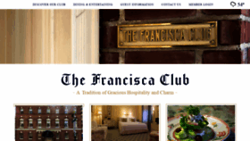 What Franciscaclub.com website looked like in 2020 (3 years ago)