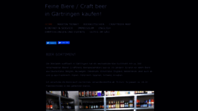 What Feine-biere.de website looked like in 2020 (3 years ago)