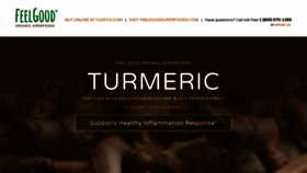 What Feelgoodturmeric.com website looked like in 2020 (3 years ago)