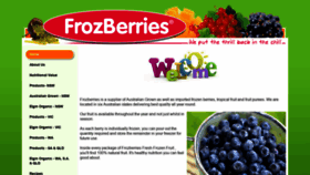 What Frozberries.com.au website looked like in 2020 (3 years ago)