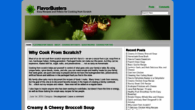 What Flavorbusters.com website looked like in 2020 (3 years ago)
