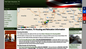 What Fortsamhoustonhousing.com website looked like in 2020 (3 years ago)