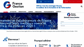What France-gestion.fr website looked like in 2020 (3 years ago)