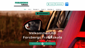 What Forsbergs-trafikskola.se website looked like in 2020 (3 years ago)